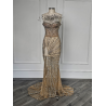 Rochie de seara lucrata manual White Gold