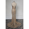 Rochie de seara lucrata manual White Gold