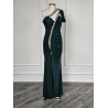 Rochie de seara din lurex verde