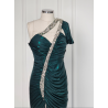 Rochie de seara din lurex verde