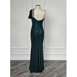 Rochie de seara din lurex verde