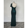 Rochie de seara din lurex verde