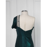 Rochie de seara din lurex verde