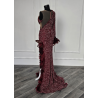 Rochie de seara lucrata manual Red Semi Naked