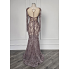 Rochie de seara lucrata manual Transparent Roze
