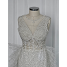 Rochie de mireasa dreapta lucrata manual White Pearls