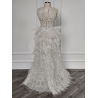 Rochie de mireasa dreapta lucrata manual White Pearls