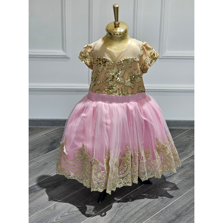 Rochita fetita Gold Pink