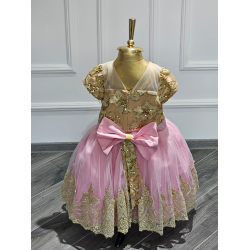 Rochita fetita Gold Pink