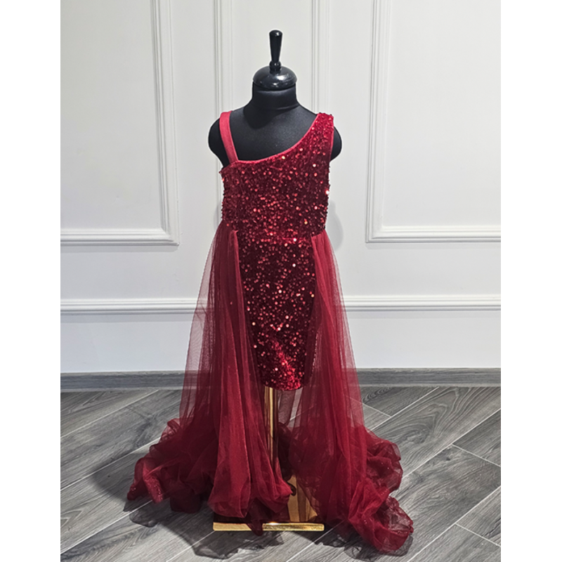Rochita fetite paiete Red