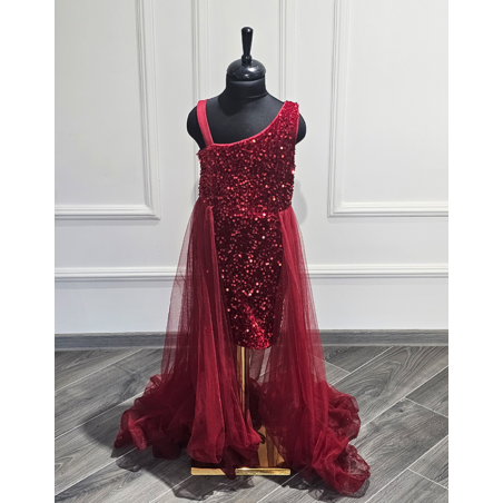 Rochita fetite paiete Red