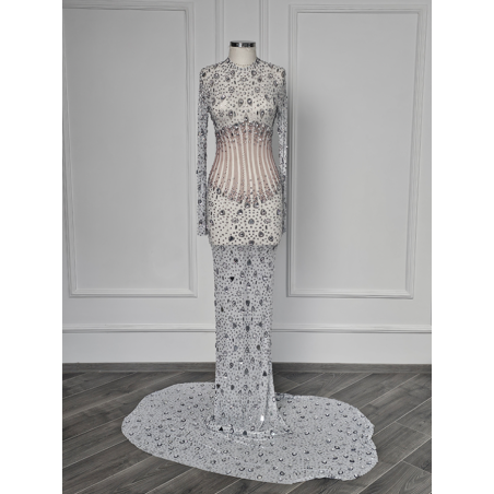 Rochie de seara Transparent White