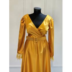 Rochie midi galbena