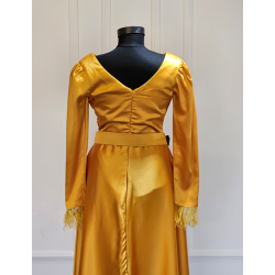 Rochie midi galbena