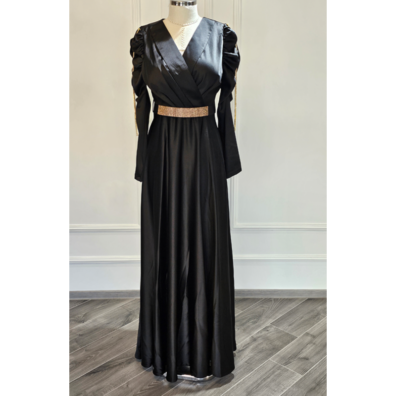 Rochie de seara sabres black long