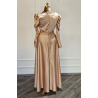 Rochie de seara sabres cream gold