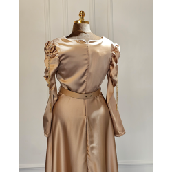 Rochie de seara sabres cream gold