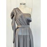 Rochie de seara gri naked cu buzunare