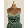 Rochie de seara cu decolteu verde deschis