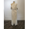 Rochie de seara cu decolteu sabres white cream