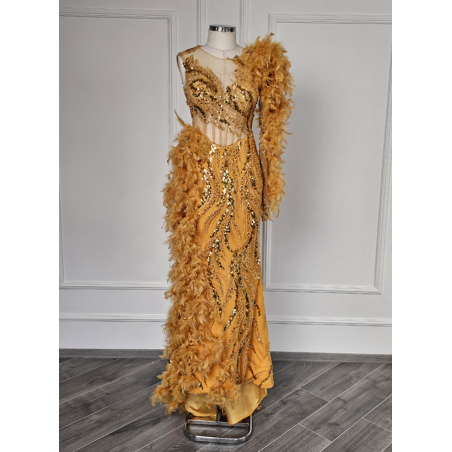 Rochie de seara Sabres Gold Naked