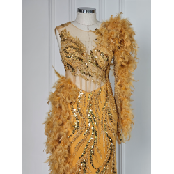 Rochie de seara Sabres Gold Naked
