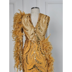 Rochie de seara Sabres Gold Naked