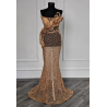 Rochie de seara lucrata manual Sabres Gold Transparent