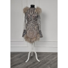 Rochie scurta lucrata manual Sabres Platinum Gold