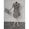 Rochie scurta lucrata manual Sabres Platinum Gold
