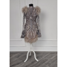 Rochie scurta lucrata manual Sabres Platinum Gold