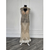 Rochie de seara lucrata manual Platinum Gold