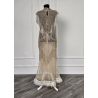Rochie de seara lucrata manual Platinum Gold