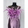 Rochie de seara din tafta Violet Blossom