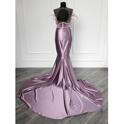 Rochie de seara din tafta Violet Blossom