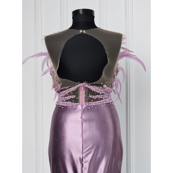 Rochie de seara din tafta Violet Blossom