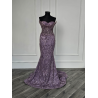 Rochie de seara lucrata manual Violet Naked