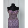 Rochie de seara lucrata manual Violet Naked
