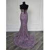 Rochie de seara lucrata manual Violet Naked