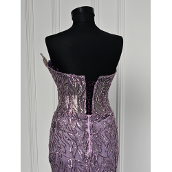 Rochie de seara lucrata manual Violet Naked