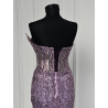 Rochie de seara lucrata manual Violet Naked